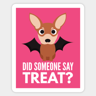 Chihuahua Halloween Trick or Treat Sticker